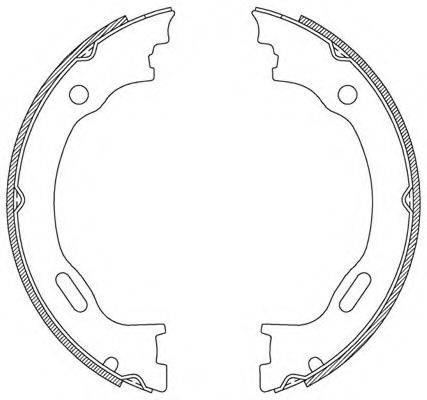 OPEN PARTS BSA218900 Комплект гальмівних колодок