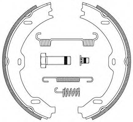 OPEN PARTS BSA219000 Комплект гальмівних колодок