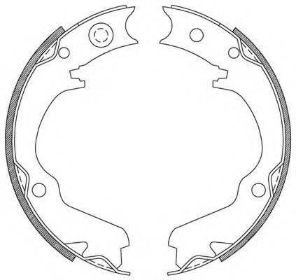 OPEN PARTS BSA221000 Комплект гальмівних колодок