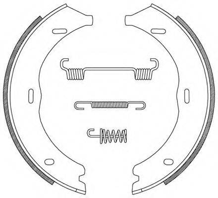 OPEN PARTS BSA221600 Комплект гальмівних колодок