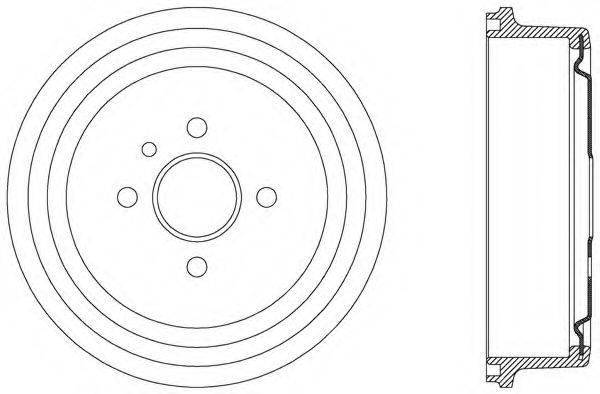 OPEN PARTS BAD902020 Гальмівний барабан