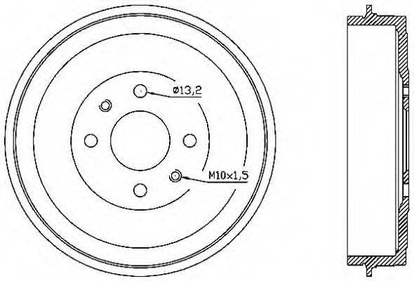 OPEN PARTS BAD904310 Гальмівний барабан