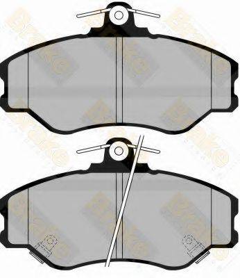 BRAKE ENGINEERING PA1074 Комплект гальмівних колодок, дискове гальмо