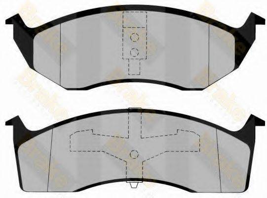 BRAKE ENGINEERING PA1137 Комплект гальмівних колодок, дискове гальмо