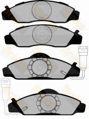 BRAKE ENGINEERING PA1158 Комплект гальмівних колодок, дискове гальмо