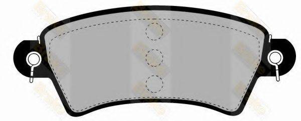 BRAKE ENGINEERING PA1247 Комплект гальмівних колодок, дискове гальмо