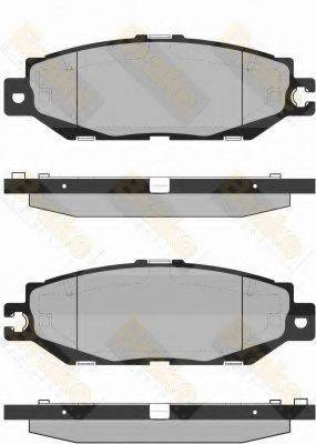 BRAKE ENGINEERING PA1360 Комплект гальмівних колодок, дискове гальмо