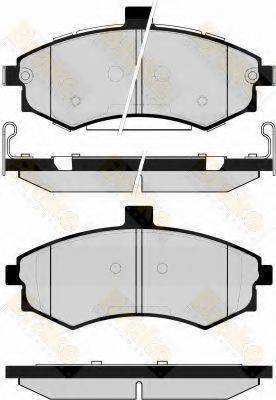 BRAKE ENGINEERING PA1656 Комплект гальмівних колодок, дискове гальмо