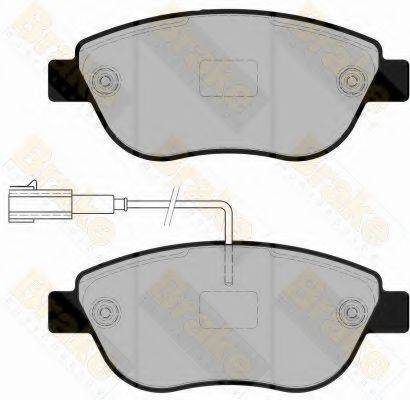 BRAKE ENGINEERING PA1860 Комплект гальмівних колодок, дискове гальмо