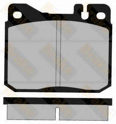 BRAKE ENGINEERING PA323 Комплект гальмівних колодок, дискове гальмо