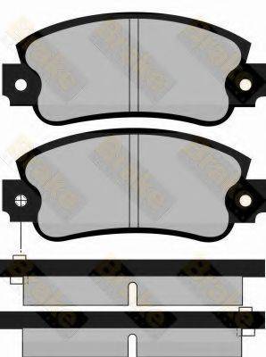 BRAKE ENGINEERING PA355 Комплект гальмівних колодок, дискове гальмо