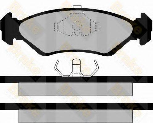 BRAKE ENGINEERING PA517 Комплект гальмівних колодок, дискове гальмо