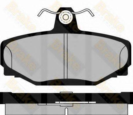 BRAKE ENGINEERING PA555 Комплект гальмівних колодок, дискове гальмо