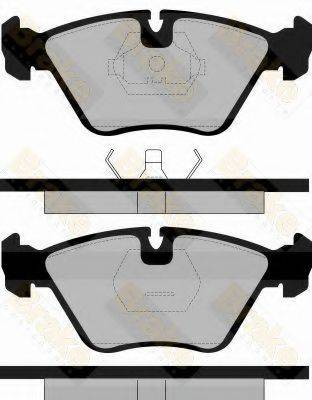 BRAKE ENGINEERING PA600 Комплект гальмівних колодок, дискове гальмо