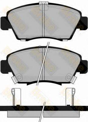 BRAKE ENGINEERING PA745 Комплект гальмівних колодок, дискове гальмо