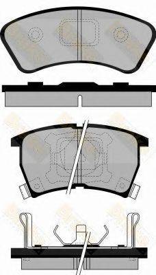 BRAKE ENGINEERING PA761 Комплект гальмівних колодок, дискове гальмо