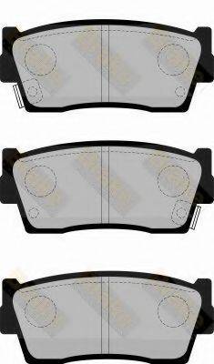 BRAKE ENGINEERING PA826 Комплект гальмівних колодок, дискове гальмо