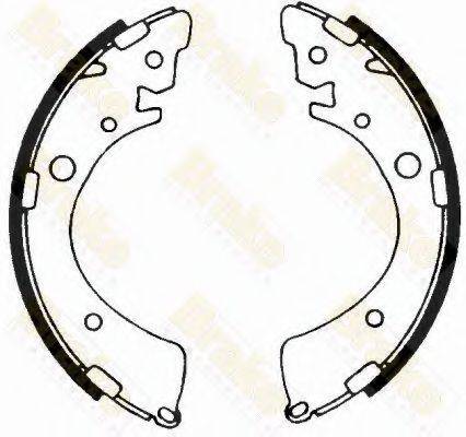 BRAKE ENGINEERING SH1245 Комплект гальмівних колодок