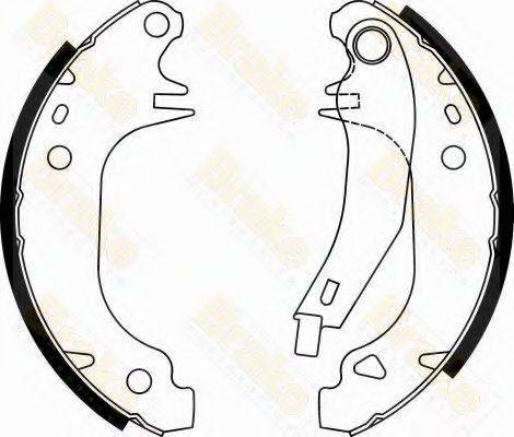 BRAKE ENGINEERING SH1617 Комплект гальмівних колодок