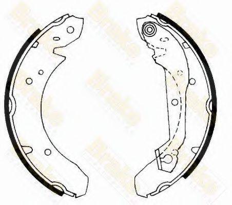 BRAKE ENGINEERING SH2166 Комплект гальмівних колодок