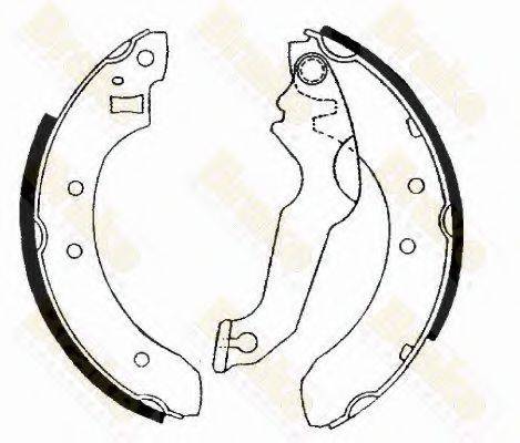 BRAKE ENGINEERING SH2171 Комплект гальмівних колодок