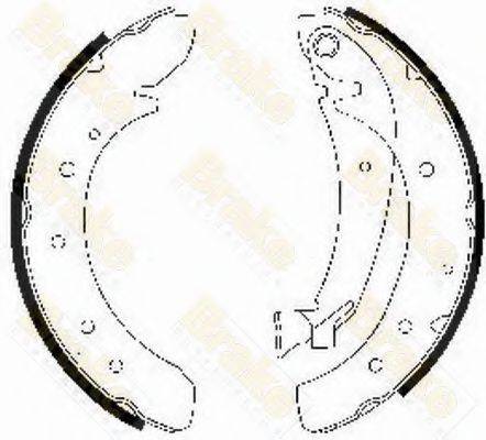 BRAKE ENGINEERING SH2469 Комплект гальмівних колодок