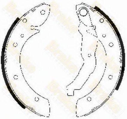 BRAKE ENGINEERING SH2483 Комплект гальмівних колодок