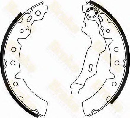 BRAKE ENGINEERING SH2554 Комплект гальмівних колодок