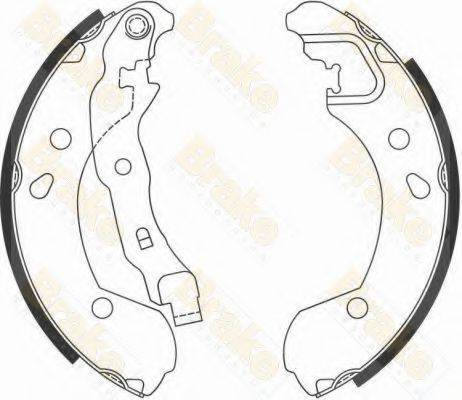 BRAKE ENGINEERING SH2594 Комплект гальмівних колодок