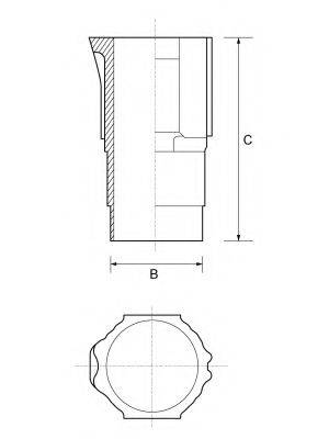 GOETZE ENGINE 1400032000 Гільза циліндра