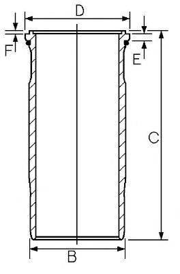 GOETZE ENGINE 1545934000 Гільза циліндра