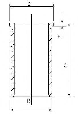 GOETZE ENGINE 1402131100 Гільза циліндра