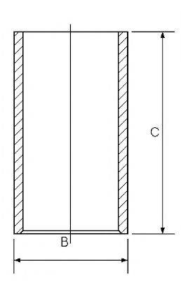 GOETZE ENGINE 1401247000 Гільза циліндра