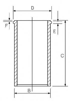 GOETZE ENGINE 1404013000 Гільза циліндра