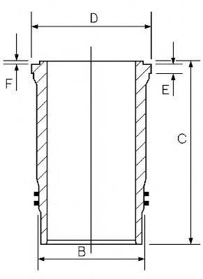 GOETZE ENGINE 1445858000 Гільза циліндра