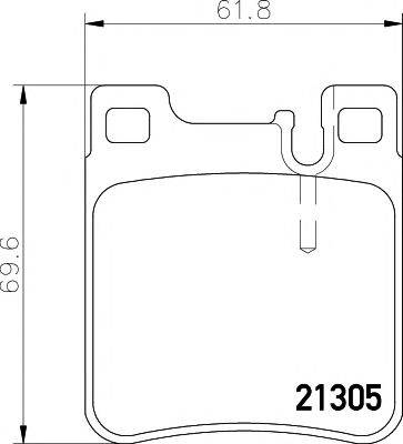 TEXTAR 2130581 Комплект гальмівних колодок, дискове гальмо