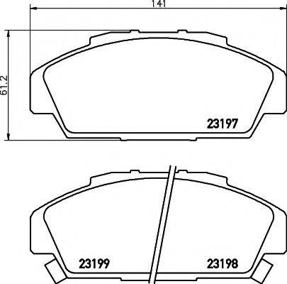 TEXTAR 2319701 Комплект гальмівних колодок, дискове гальмо