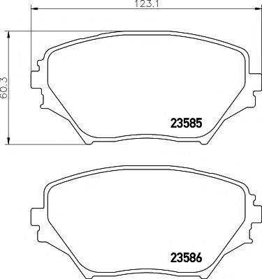 TEXTAR 2358501 Комплект гальмівних колодок, дискове гальмо