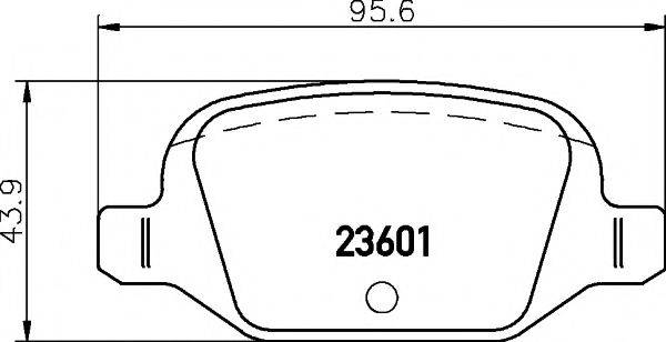 TEXTAR 2360102 Комплект гальмівних колодок, дискове гальмо