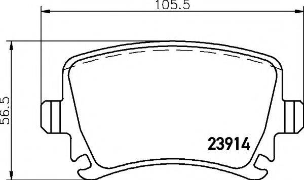 TEXTAR 2391402 Комплект гальмівних колодок, дискове гальмо