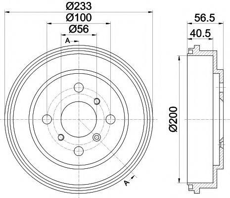 TEXTAR 94032700 Гальмівний барабан