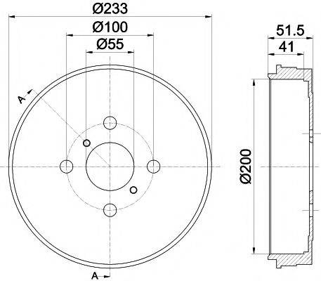 TEXTAR 94034600 Гальмівний барабан