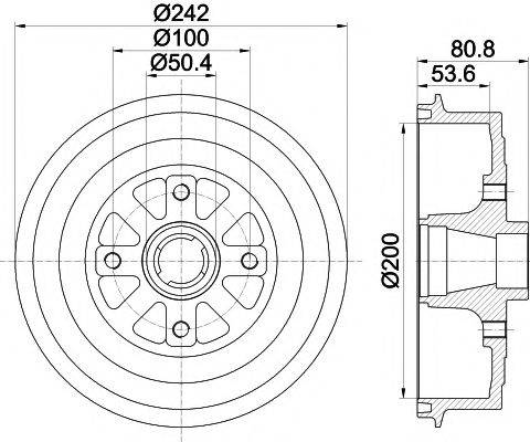 TEXTAR 94035100 Гальмівний барабан