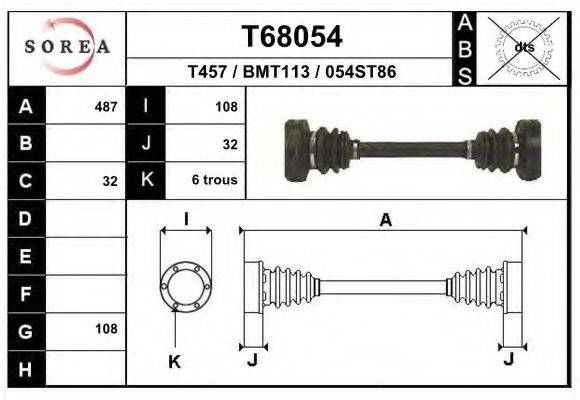 EAI T68054 Приводний вал