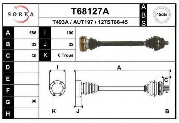 EAI T68127A Приводний вал