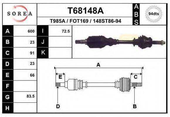 EAI T68148A Приводний вал