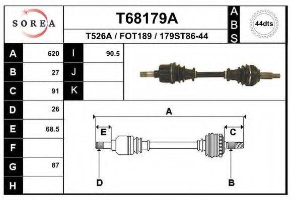 EAI T68179A Приводний вал