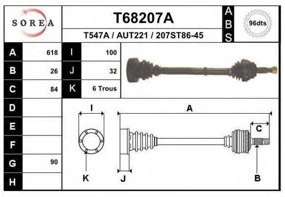 EAI T68207A Приводний вал