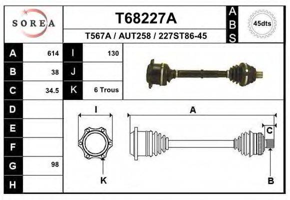 EAI T68227A Приводний вал