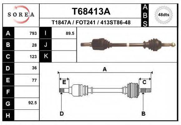 EAI T68413A Приводний вал